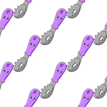 Color seamless pattern. Cartoon style. Bright design. For walpaper, poster, banner. Hand drawn. Vector illustration isolated on white background.のイラスト素材