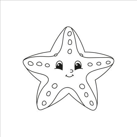 Coloring book page for kids. cartoon characters. Black contour silhouette. isolated on white background. vector illustration.のイラスト素材