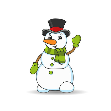 cute character. cartoon style. isolated on white background. design element. vector illustration.のイラスト素材