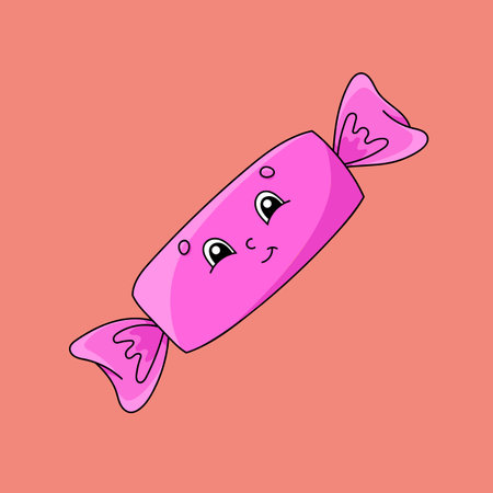 cute character. Template for your design, books, stickers, cards, posters, clothes. cartoon style. Isolated on color background. vector illustration.のイラスト素材