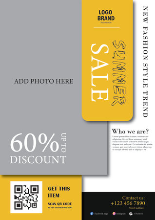 Fashion sale flyer social media web banner designのイラスト素材