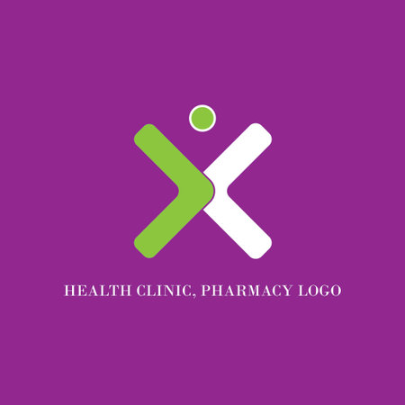 Health clinic, pharmacy  designのイラスト素材