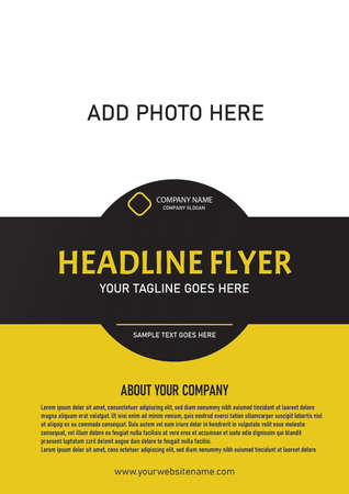 simple flyer designのイラスト素材