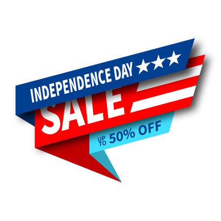 independence day sale social media post template designのイラスト素材