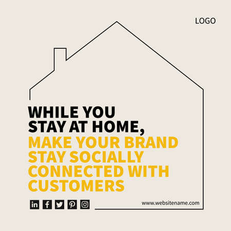 social media marketing promotion template designのイラスト素材