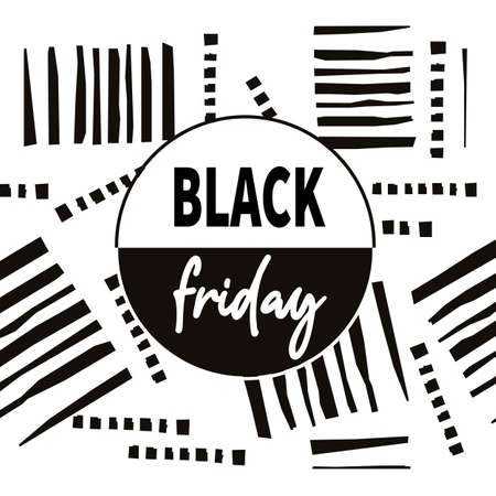 black friday discount social media post template designのイラスト素材