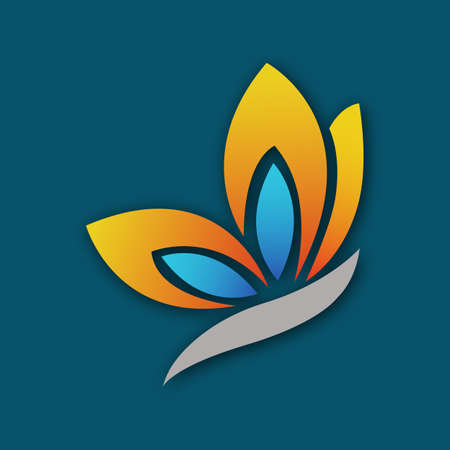 creative butterfly logo template designのイラスト素材