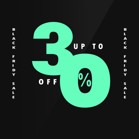 Black Friday discount sale social media post flyer template design