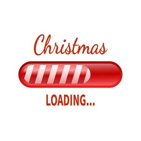 Christmas loading social media post flyer template designのイラスト素材