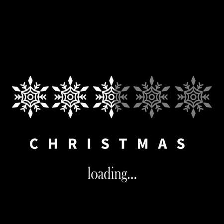 Christmas loading flyer social media post template designのイラスト素材