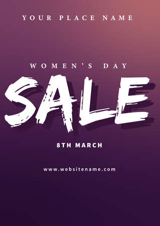 women's day discount sale poster social media post or flyer designのイラスト素材