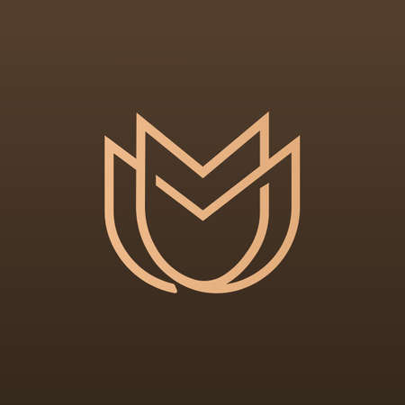 creative and simple flower  template designのイラスト素材