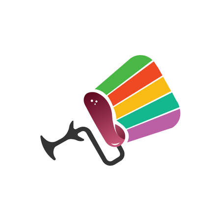 painting logo template designのイラスト素材