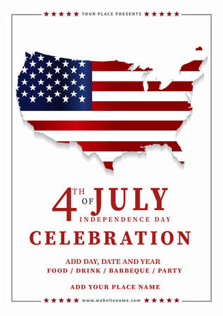 independence day  celebration  party  poster flyer social media post designのイラスト素材