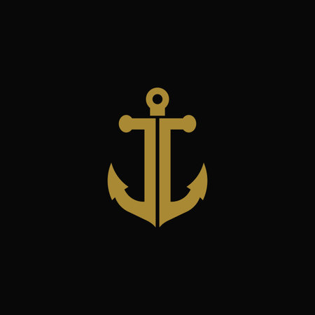anchor logo template design
