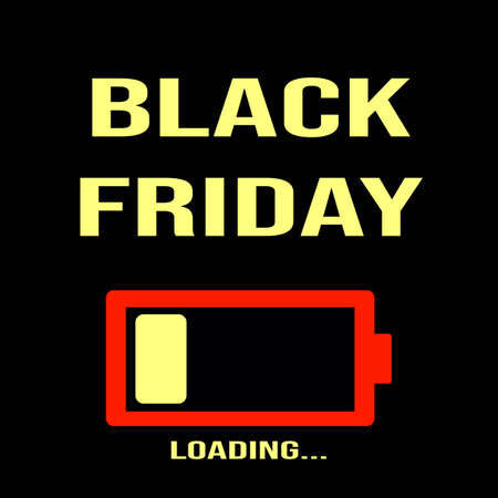 black friday loading flyer poster or social media post template designのイラスト素材