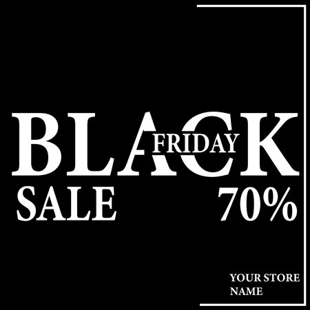 black Friday sale flyer poster or social media post template designのイラスト素材