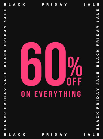 Black Friday big sale poster flyer social media post template design