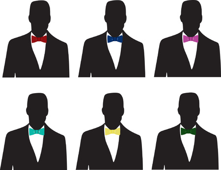 Bow tie collectionのイラスト素材