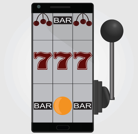 Online mobile gamblingのイラスト素材