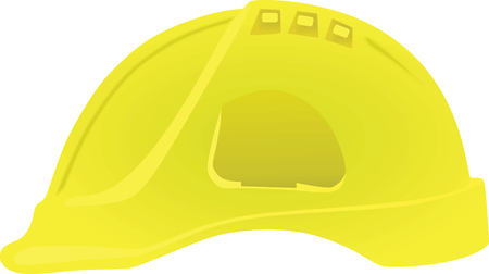 Yellow hard hat. vector illustrationのイラスト素材