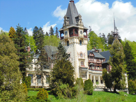 Royal Peles castle in Sinaia Romaniaのeditorial素材