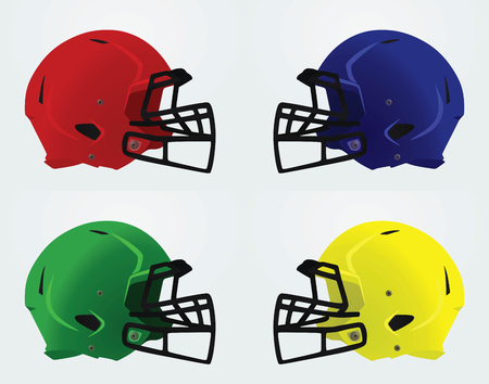American football helmet. vector illustrationのイラスト素材