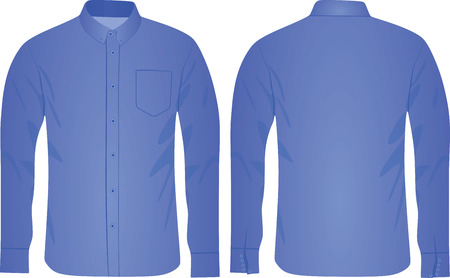 Blue shirt. vector illustrationのイラスト素材