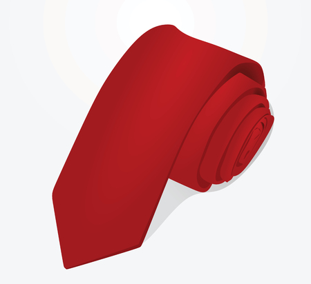 Red tie. vector illustrationのイラスト素材