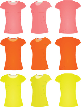 Women t shirts. vector illustrationのイラスト素材