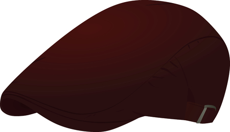 Red beret cap. vector illustrationのイラスト素材