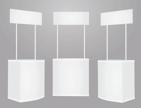 Promotional stand. vector illustrationのイラスト素材