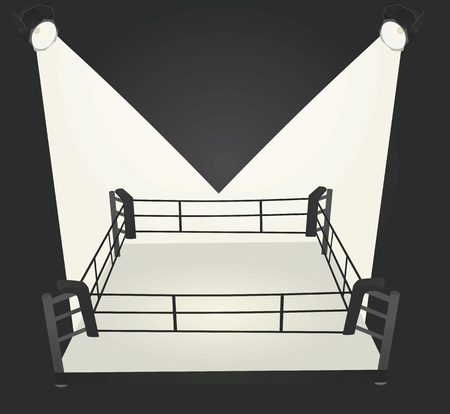 Boxing ring ropes. vector illustrationのイラスト素材