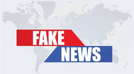 Fake news poster. vector illustrationのイラスト素材