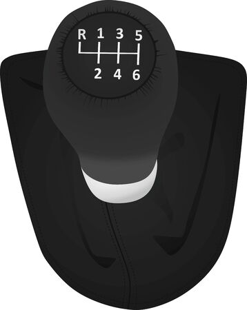 Six speed gearbox. vector illustrationのイラスト素材