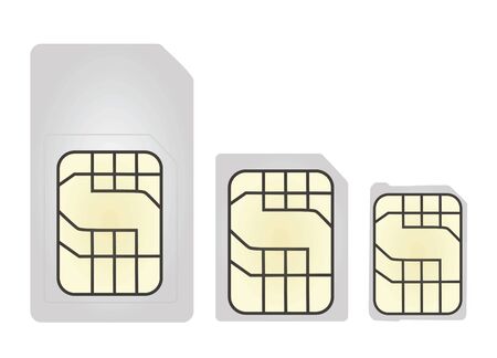 Sim cards. vector illustrationのイラスト素材