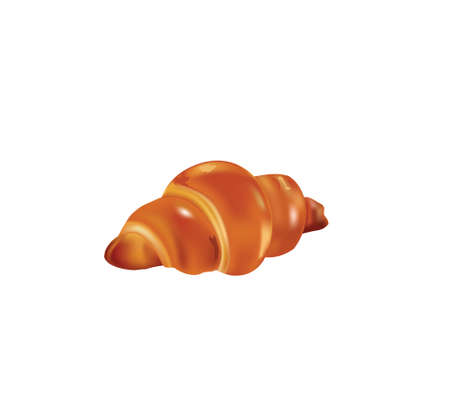Bakery croissant isolated. vector illustrationのイラスト素材