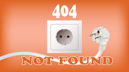 Error 404. Not found. vector