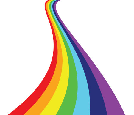 Rainbow slide background. vector illustrationのイラスト素材
