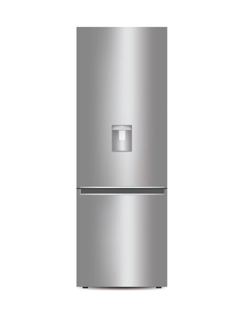 Grey kitchen refrigerator. vector illustrationのイラスト素材