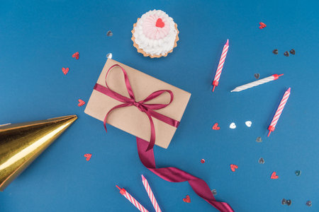 gift box and cake