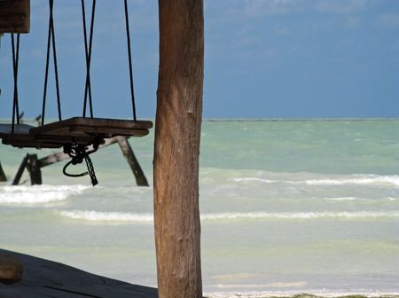 Chair for twoの写真素材