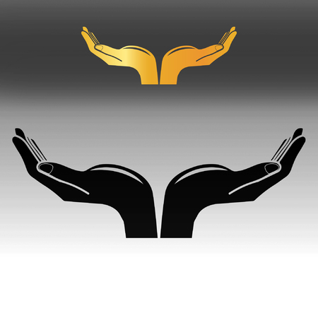 Hand save vector illustrationのイラスト素材