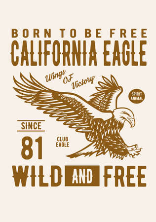 california eagleのイラスト素材