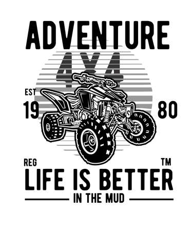 adventure atvのイラスト素材