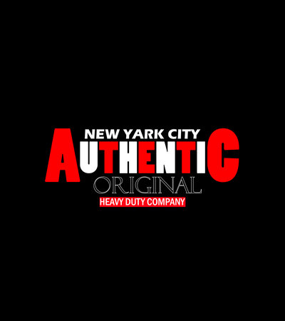 Authentic New York City typography, t-shirt graphics, vectors.のイラスト素材