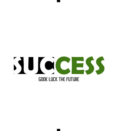 Success Gook Luck The Future. Vector illustration on a white background. Design element.のイラスト素材