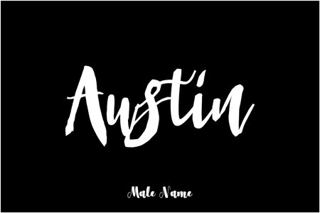 Male Name Stylish Bold Grunge Typography Text Lettering Vector Designのイラスト素材