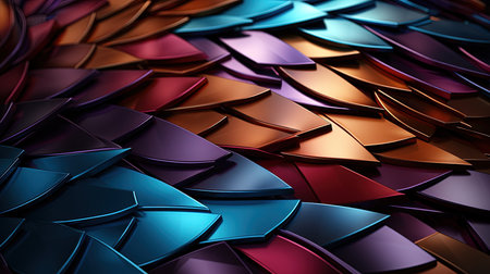 Digital Technology of Colorful Floral Leafs Pattern Background Imageの素材