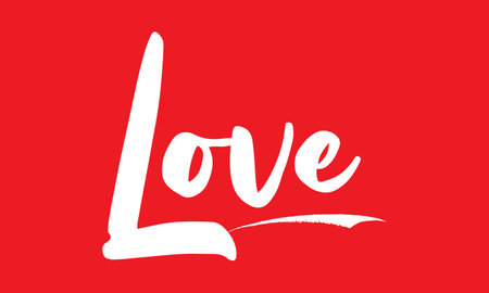 Love Elegant Bold Lettering Text Typography Vector Design Quoteのイラスト素材